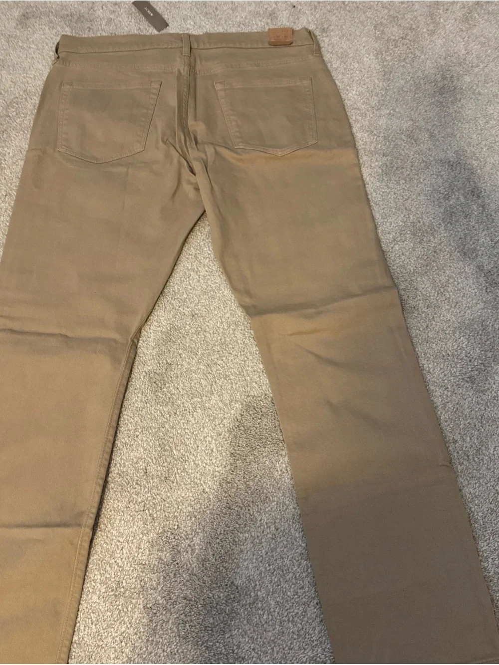 J. Crew Men’s Straight Jeans in Khaki/Tan
